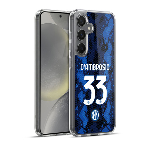 Fc Internazionale Milano 2021/22 Players Home Kit Danilo D'Ambrosio Soft Gel Case for Samsung Galaxy S24+ 5G & MagSafe