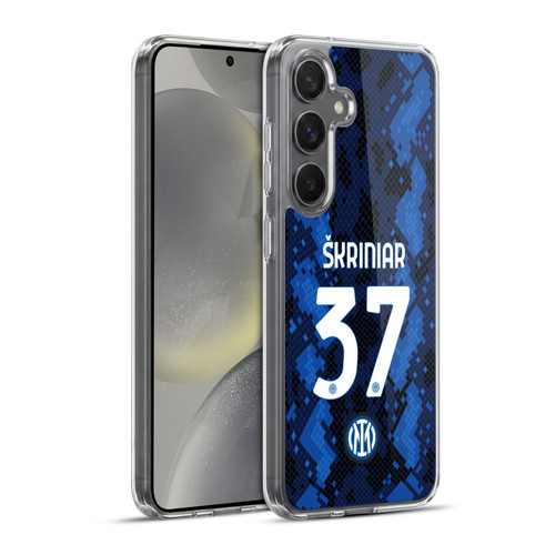Fc Internazionale Milano 2021/22 Players Home Kit Milan Skriniar Soft Gel Case for Samsung Galaxy S24+ 5G & MagSafe