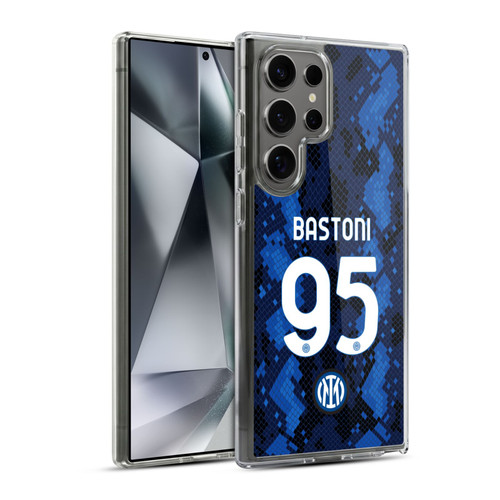 Fc Internazionale Milano 2021/22 Players Home Kit Alessandro Bastoni Soft Gel Case for Samsung Galaxy S24 Ultra 5G & MagSafe