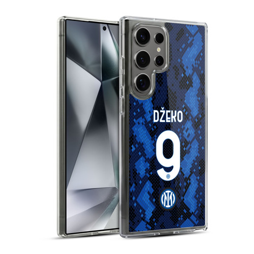 Fc Internazionale Milano 2021/22 Players Home Kit Edin Dzeko Soft Gel Case for Samsung Galaxy S24 Ultra 5G & MagSafe