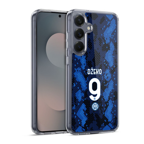 Fc Internazionale Milano 2021/22 Players Home Kit Edin Dzeko Soft Gel Case for Samsung Galaxy S25 & MagSafe