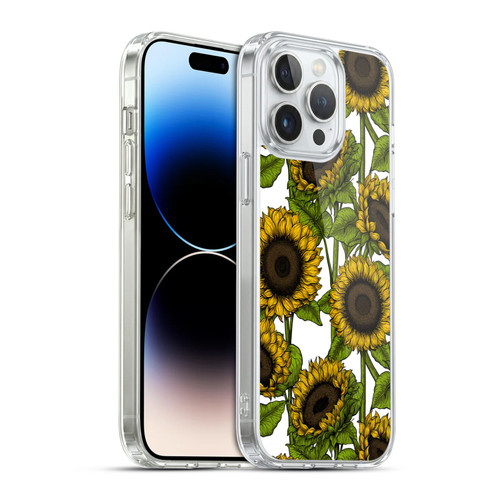 Katerina Kirilova Floral Patterns Sunflowers Soft Gel Case for Apple iPhone 14 Pro Max & MagSafe