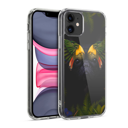 Klaudia Senator French Bulldog 2 Bird Feathers Soft Gel Case for Apple iPhone 11