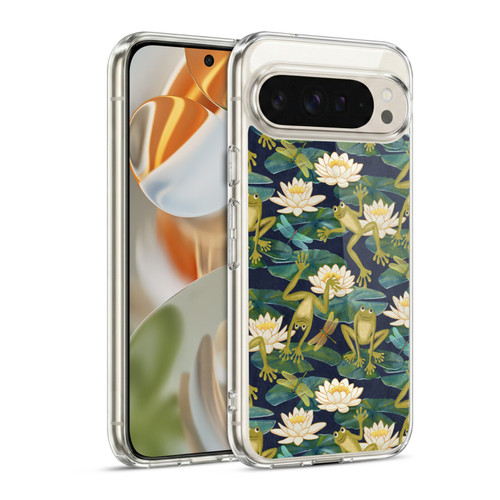 Micklyn Le Feuvre Flora And Fauna Frogs and Lilies Soft Gel Case for Google Pixel 9 / Pixel 9 Pro