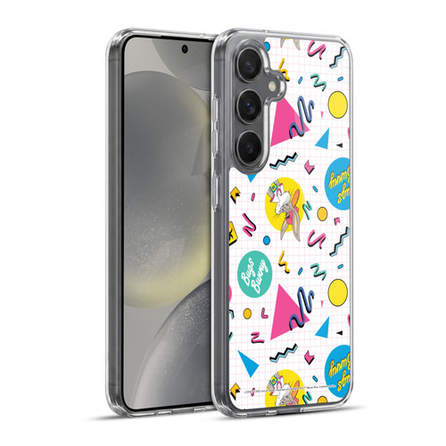 Looney Tunes Bugs Bunny Grid Soft Gel Case for Samsung Galaxy S24+ 5G & MagSafe