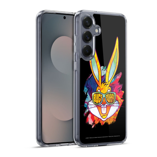 Looney Tunes Bugs Bunny Paint Soft Gel Case for Samsung Galaxy S25+ & MagSafe