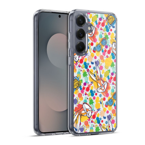 Looney Tunes Bugs Bunny Splatter Soft Gel Case for Samsung Galaxy S25+ & MagSafe