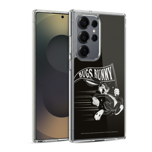 Looney Tunes Bugs Bunny Black And White Soft Gel Case for Samsung Galaxy S25 Ultra & MagSafe