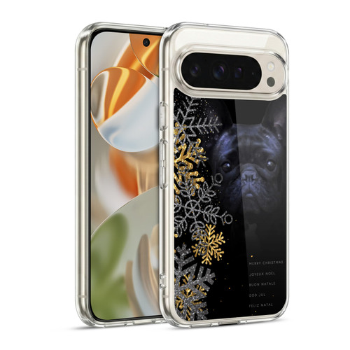 Klaudia Senator French Bulldog 2 Snow Flakes Soft Gel Case for Google Pixel 9 / Pixel 9 Pro