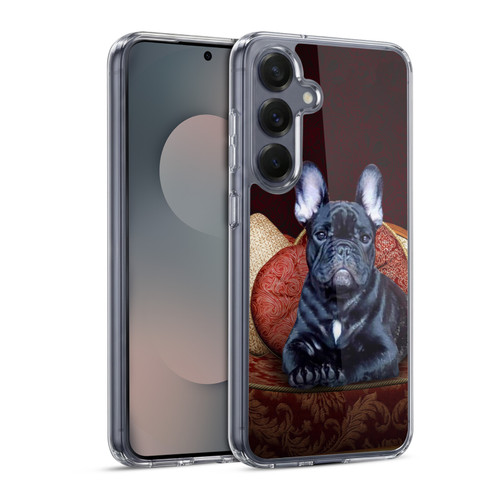 Klaudia Senator French Bulldog 2 Classic Couch Soft Gel Case for Samsung Galaxy S25 & MagSafe