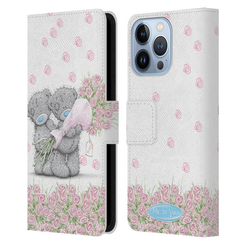 Me To You ALL About Love Pink Roses Leather Book Wallet Case Cover For Apple iPhone 13 Pro