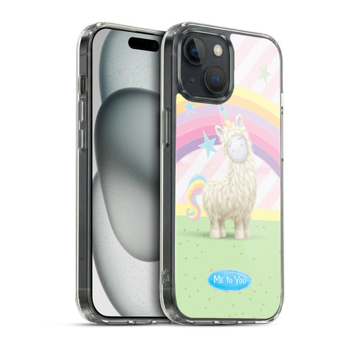 Me To You Once Upon A Time Rainbow Llama Soft Gel Case for Apple iPhone 15 & MagSafe