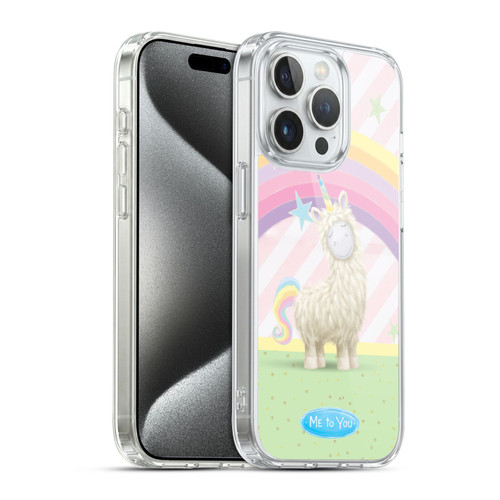 Me To You Once Upon A Time Rainbow Llama Soft Gel Case for Apple iPhone 15 Pro & MagSafe
