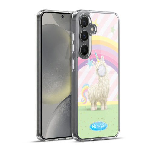 Me To You Once Upon A Time Rainbow Llama Soft Gel Case for Samsung Galaxy S24+ 5G & MagSafe