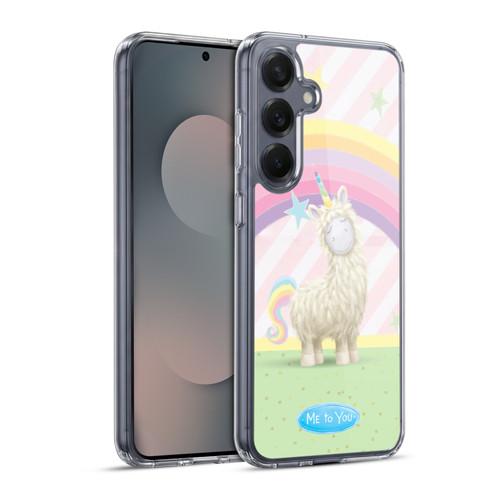 Me To You Once Upon A Time Rainbow Llama Soft Gel Case for Samsung Galaxy S25+ & MagSafe