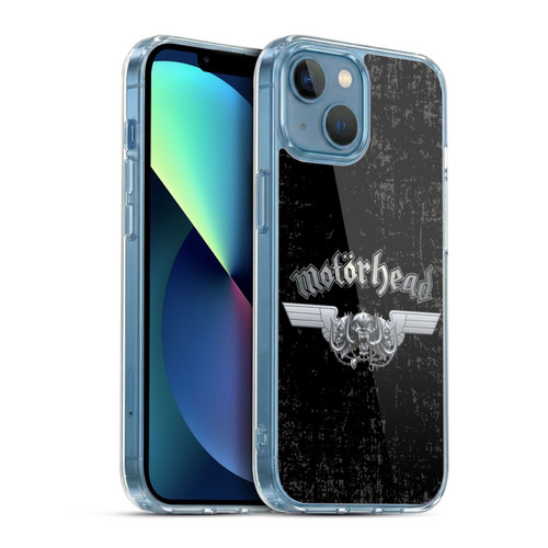 Motorhead Logo Metal Wings Soft Gel Case for Apple iPhone 13 Mini & MagSafe
