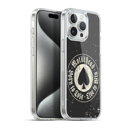 Motorhead Logo Ace Of Spades 2 Soft Gel Case for Apple iPhone 15 Pro Max & MagSafe