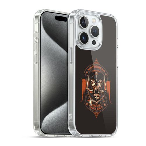 Motorhead Logo Snaggletooth Logo Soft Gel Case for Apple iPhone 15 Pro & MagSafe