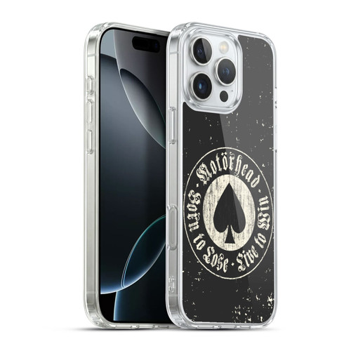 Motorhead Logo Ace Of Spades 2 Soft Gel Case for Apple iPhone 16 Pro Max & MagSafe