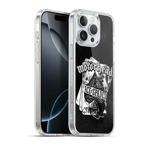 Motorhead Logo Ace Of Spades 3 Soft Gel Case for Apple iPhone 16 Pro Max & MagSafe