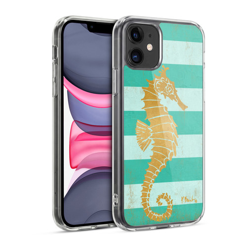 Paul Brent Coastal Gold Seahorse Soft Gel Case for Apple iPhone 11