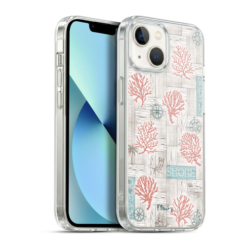 Paul Brent Coastal Coral Azul Soft Gel Case for Apple iPhone 13