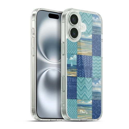Paul Brent Coastal Beach Scape Patch Work Soft Gel Case for Apple iPhone 16 Plus & MagSafe