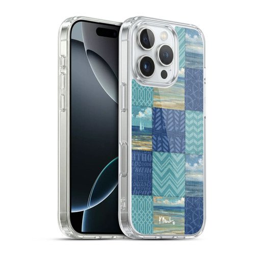 Paul Brent Coastal Beach Scape Patch Work Soft Gel Case for Apple iPhone 16 Pro & MagSafe