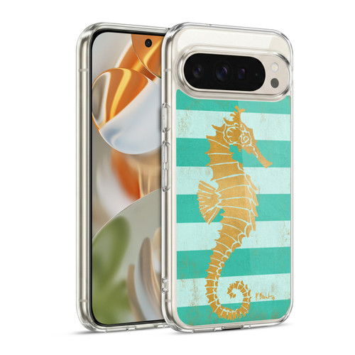 Paul Brent Coastal Gold Seahorse Soft Gel Case for Google Pixel 9 / Pixel 9 Pro