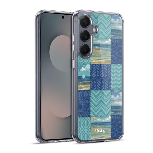 Paul Brent Coastal Beach Scape Patch Work Soft Gel Case for Samsung Galaxy S25+ & MagSafe