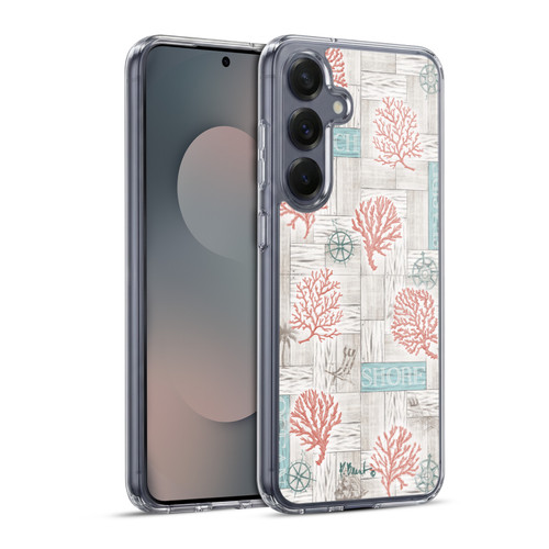 Paul Brent Coastal Coral Azul Soft Gel Case for Samsung Galaxy S25+ & MagSafe