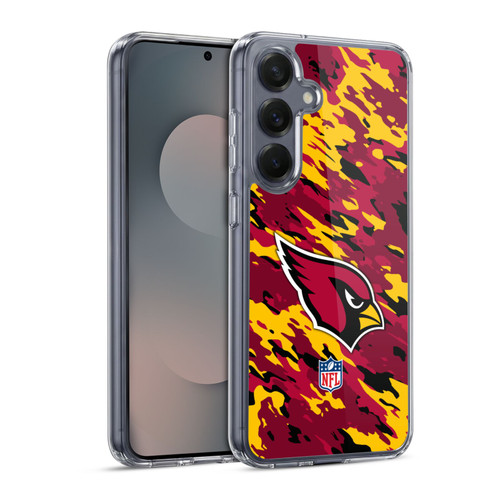 NFL Arizona Cardinals Logo Camou Soft Gel Case for Samsung Galaxy S25 & MagSafe