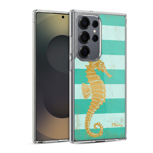 Paul Brent Coastal Gold Seahorse Soft Gel Case for Samsung Galaxy S25 Ultra & MagSafe