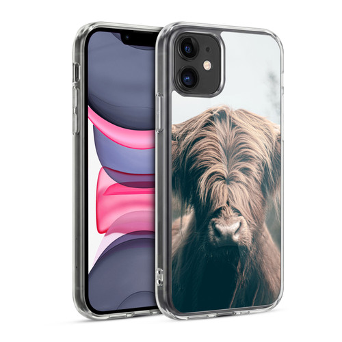 Patrik Lovrin Animal Portraits Highland Cow Soft Gel Case for Apple iPhone 11