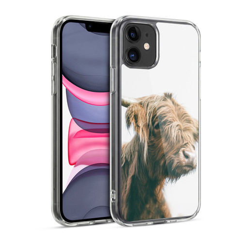 Patrik Lovrin Animal Portraits Majestic Highland Cow Soft Gel Case for Apple iPhone 11