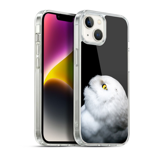 Patrik Lovrin Animal Portraits Winter White Snowy Owl Soft Gel Case for Apple iPhone 14 Plus & MagSafe