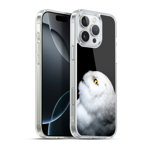 Patrik Lovrin Animal Portraits Winter White Snowy Owl Soft Gel Case for Apple iPhone 16 Pro Max & MagSafe