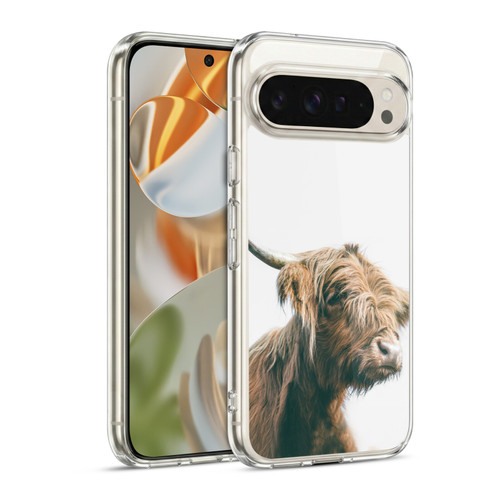 Patrik Lovrin Animal Portraits Majestic Highland Cow Soft Gel Case for Google Pixel 9 / Pixel 9 Pro