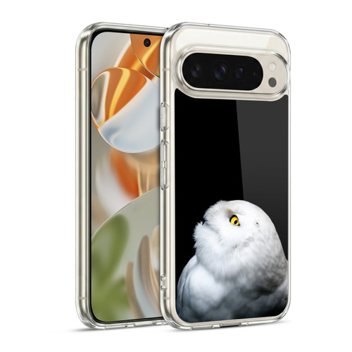Patrik Lovrin Animal Portraits Winter White Snowy Owl Soft Gel Case for Google Pixel 9 / Pixel 9 Pro