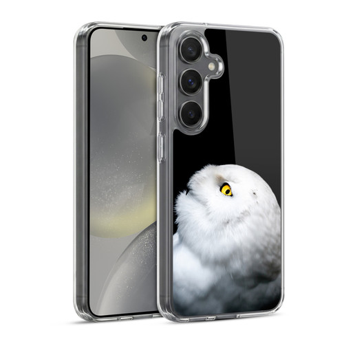 Patrik Lovrin Animal Portraits Winter White Snowy Owl Soft Gel Case for Samsung Galaxy S24 5G & MagSafe