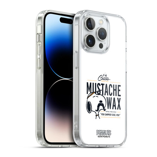 Peanuts Chuck's Barber Shop Snoopy Moustache Wax Soft Gel Case for Apple iPhone 13 Pro & MagSafe
