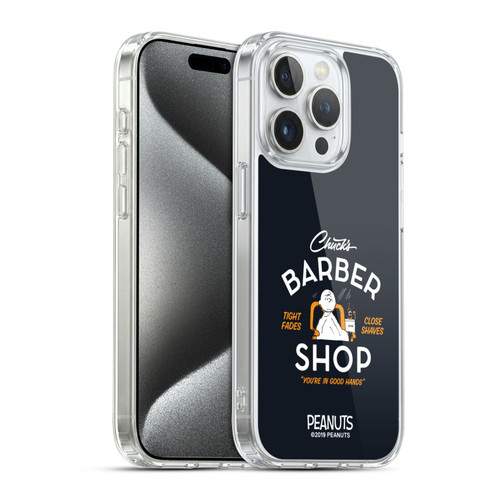 Peanuts Chuck's Barber Shop Charlie Brown Soft Gel Case for Apple iPhone 15 Pro & MagSafe