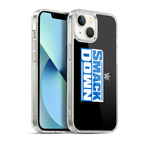 WWE TV Program Logo Smack Down Soft Gel Case for Apple iPhone 13