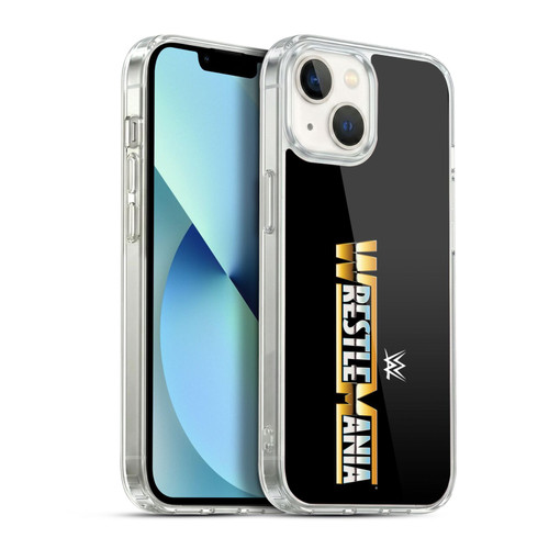 WWE TV Program Logo Wrestlemania Soft Gel Case for Apple iPhone 13