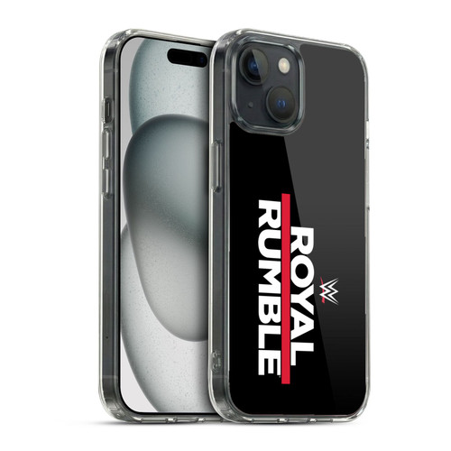 WWE TV Program Logo Royal Rumble Soft Gel Case for Apple iPhone 15 & MagSafe