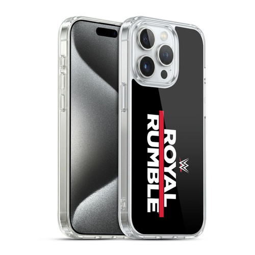 WWE TV Program Logo Royal Rumble Soft Gel Case for Apple iPhone 15 Pro & MagSafe