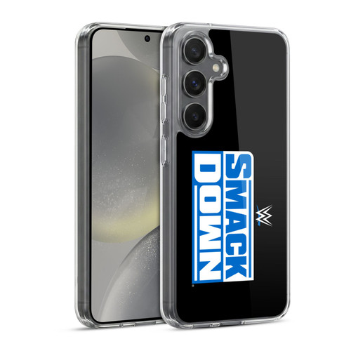 WWE TV Program Logo Smack Down Soft Gel Case for Samsung Galaxy S24 5G & MagSafe