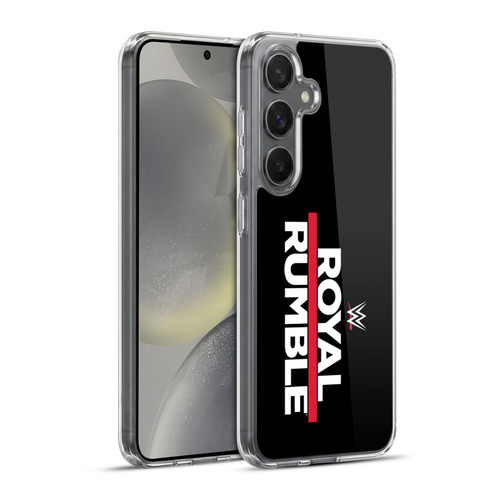 WWE TV Program Logo Royal Rumble Soft Gel Case for Samsung Galaxy S24+ 5G & MagSafe