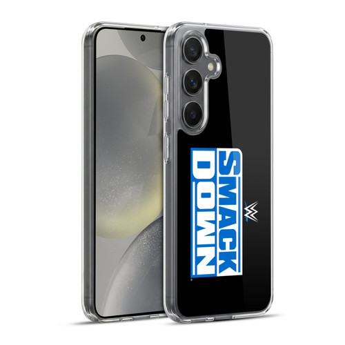 WWE TV Program Logo Smack Down Soft Gel Case for Samsung Galaxy S24+ 5G & MagSafe