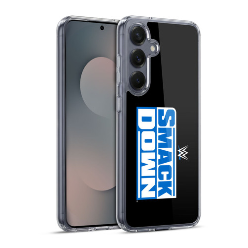WWE TV Program Logo Smack Down Soft Gel Case for Samsung Galaxy S25+ & MagSafe